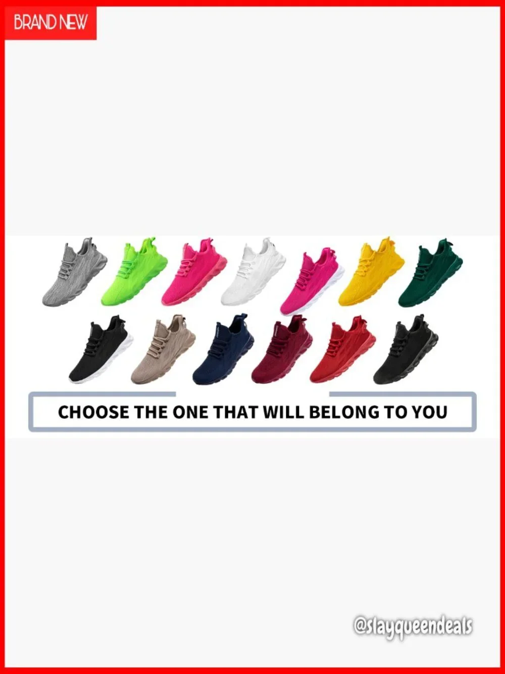 Lightweight Mesh Athletic Shoes with Memory Foam, Non-Slip Sole